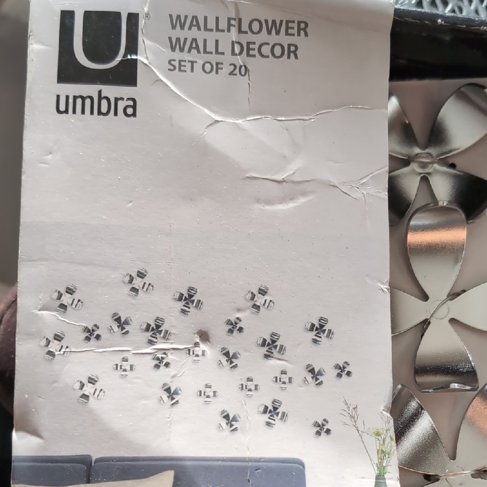 🔵 Umbra Wallflower Decor Set - Silver and Black